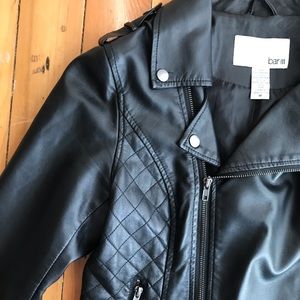 Vegan leather moto jacket